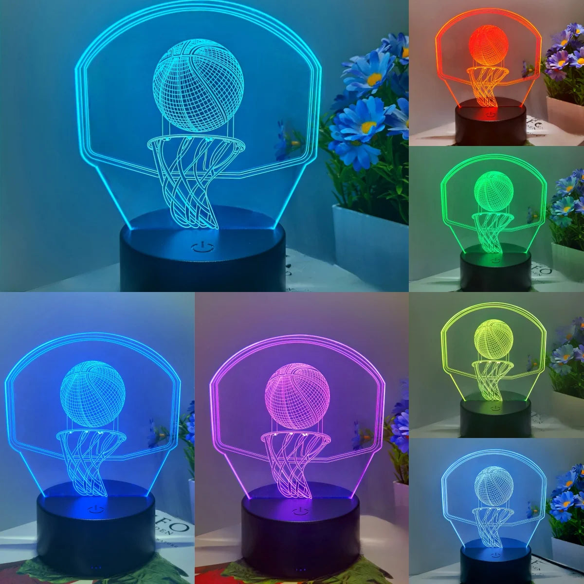 basketball hoop 3D night light
