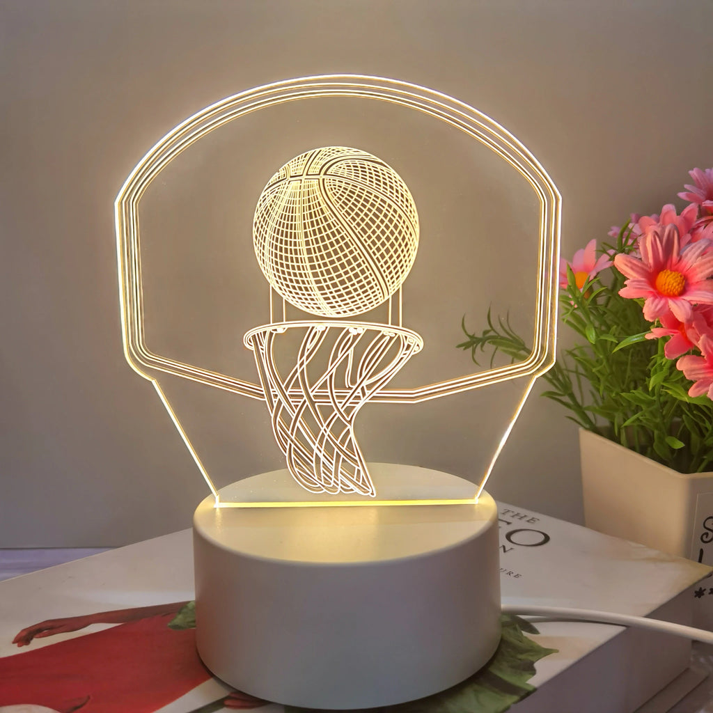 basketball hoop 3D night light