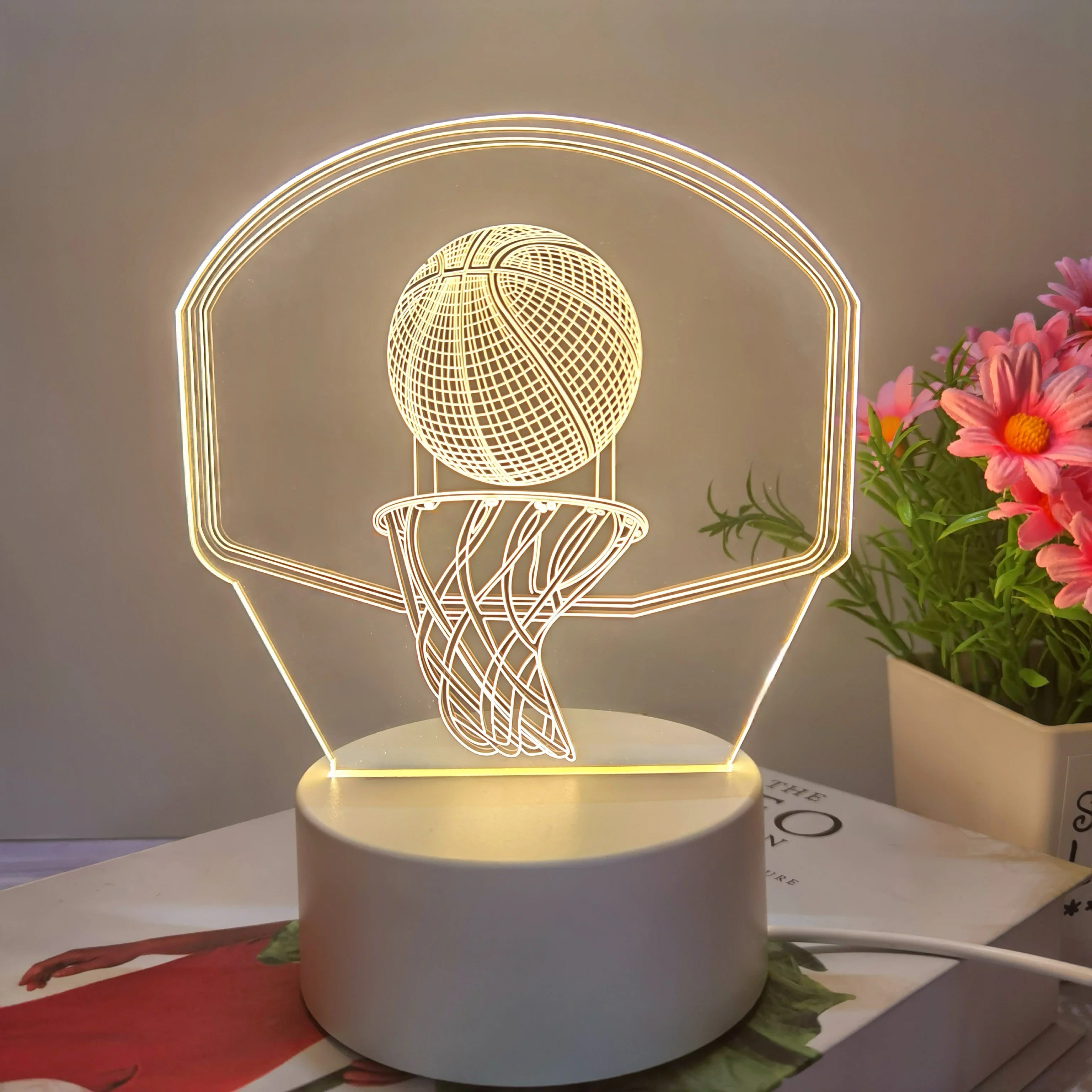basketball hoop 3D night light